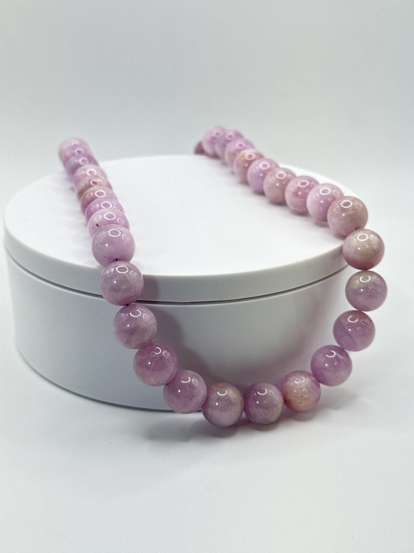Natural Kunzite Necklace | Pink Kunzite Beads | Heart Healing Crystal | Calming & Feminine Energy