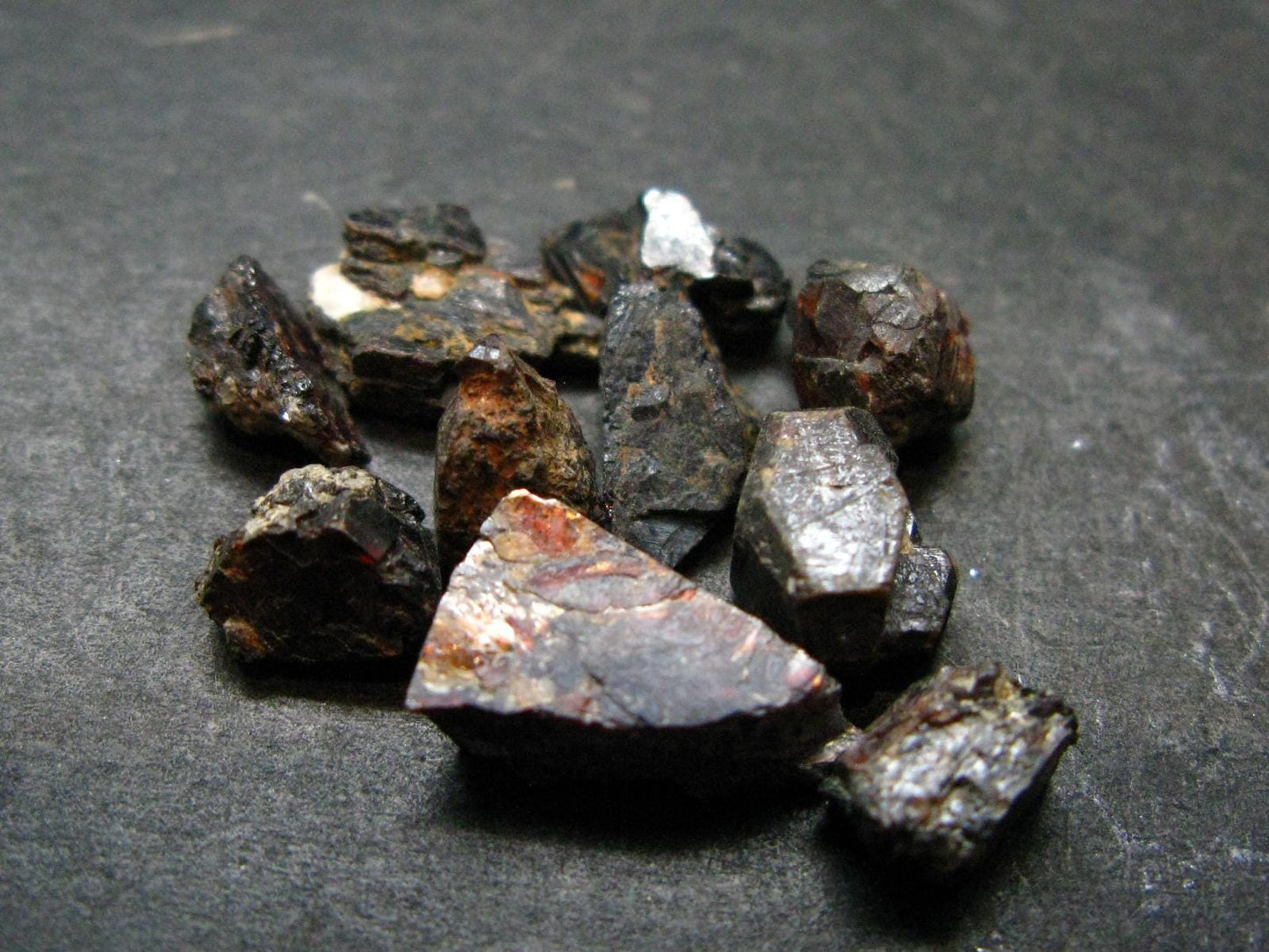 Lot of 10 Mangano Tantalite Crystals From Brazil - 9.70 Grams