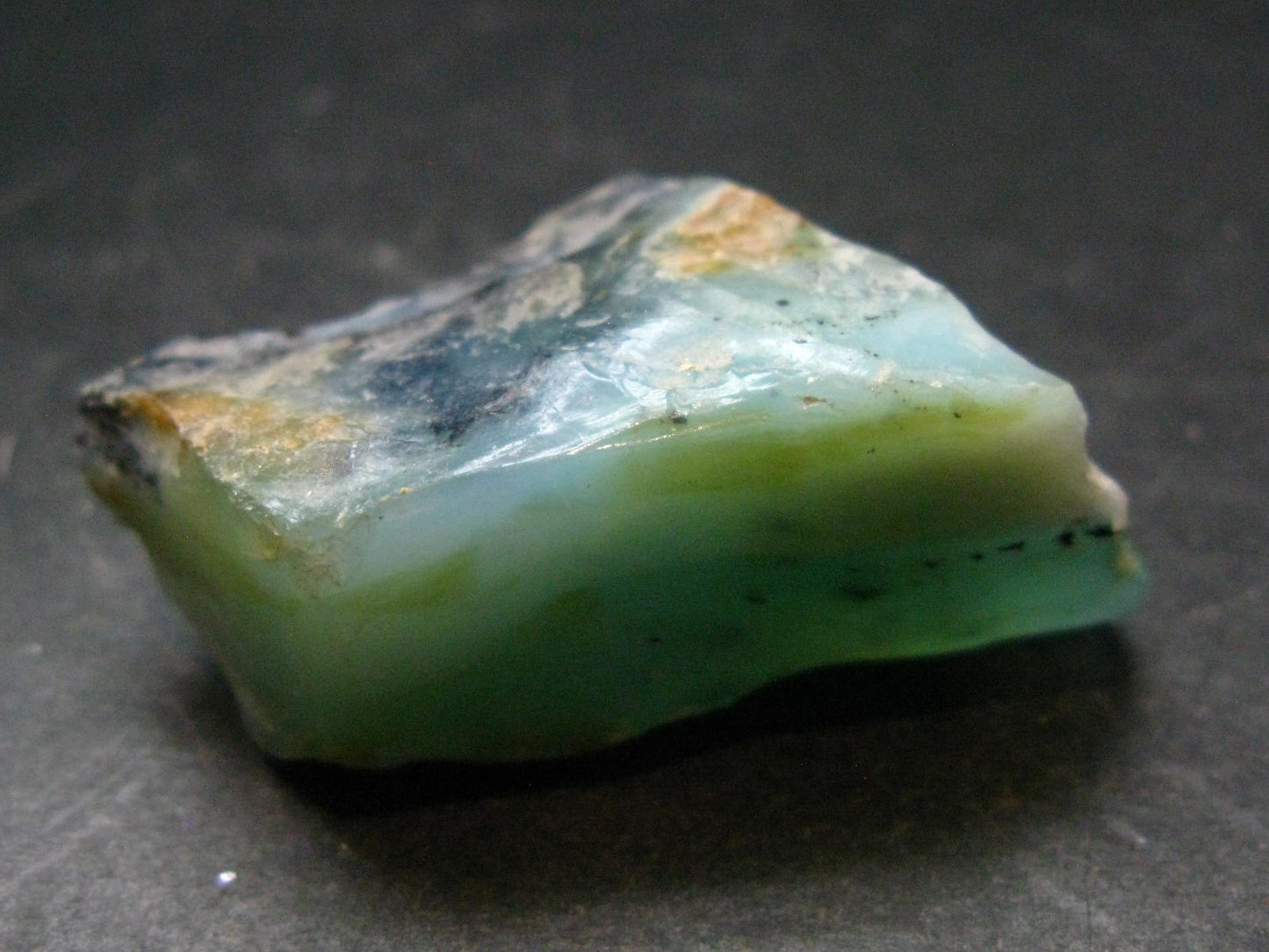Andean Opal!! Natural Raw Greenish-Blue Opal Raw Piece from Peru - 1.6" - 19.42 Grams