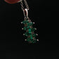 Emerald Silver Pendant W/Chain From Colombia - 2.27 Grams Total
