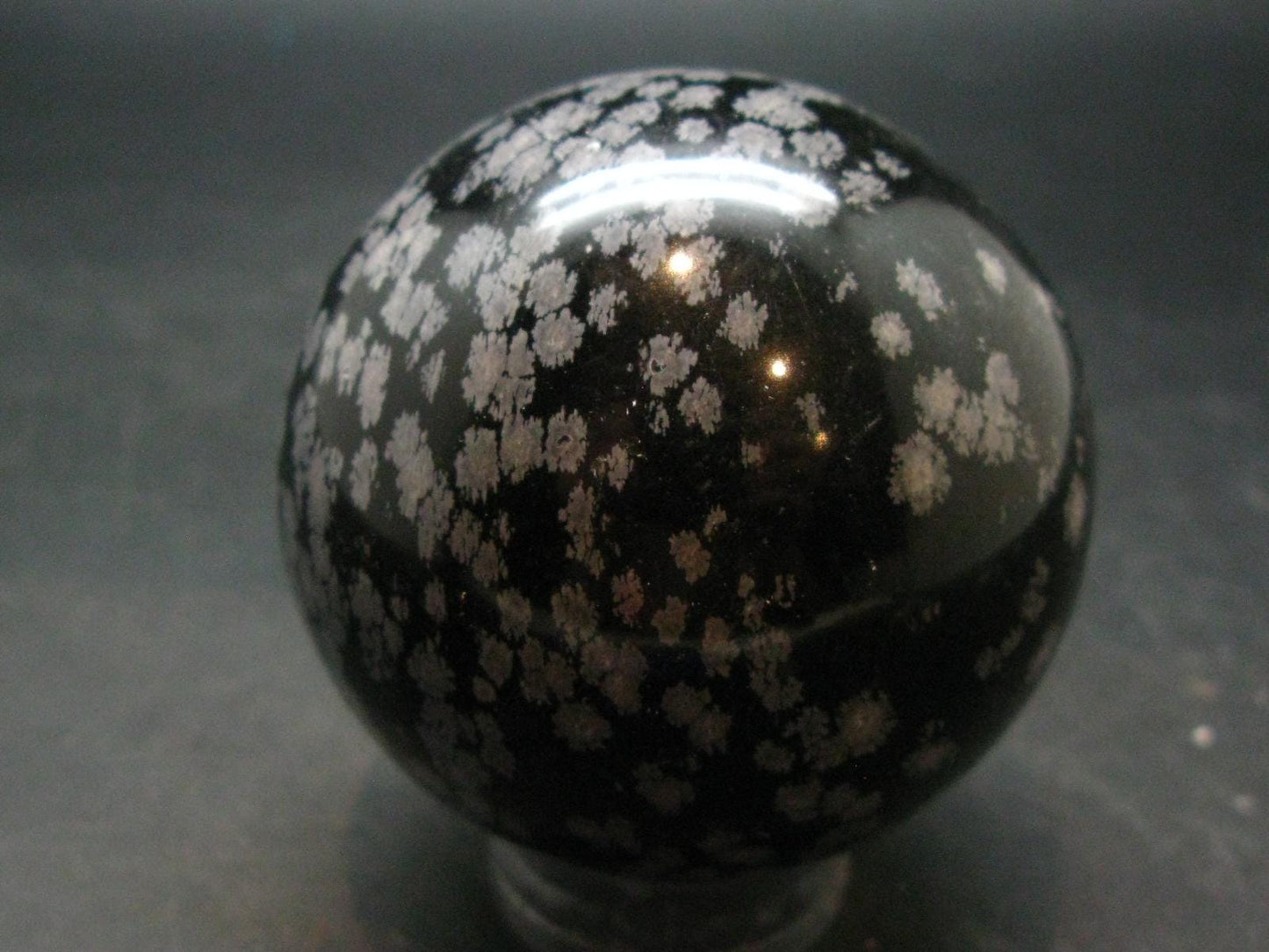 Snowflake Obsidian Sphere From Mexico - 2.4"