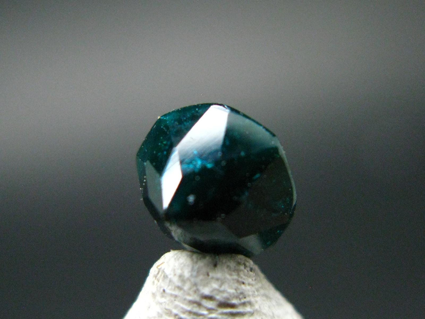 Rare Gem Dioptase Cut Stone from Namibia - 1.24 Carats