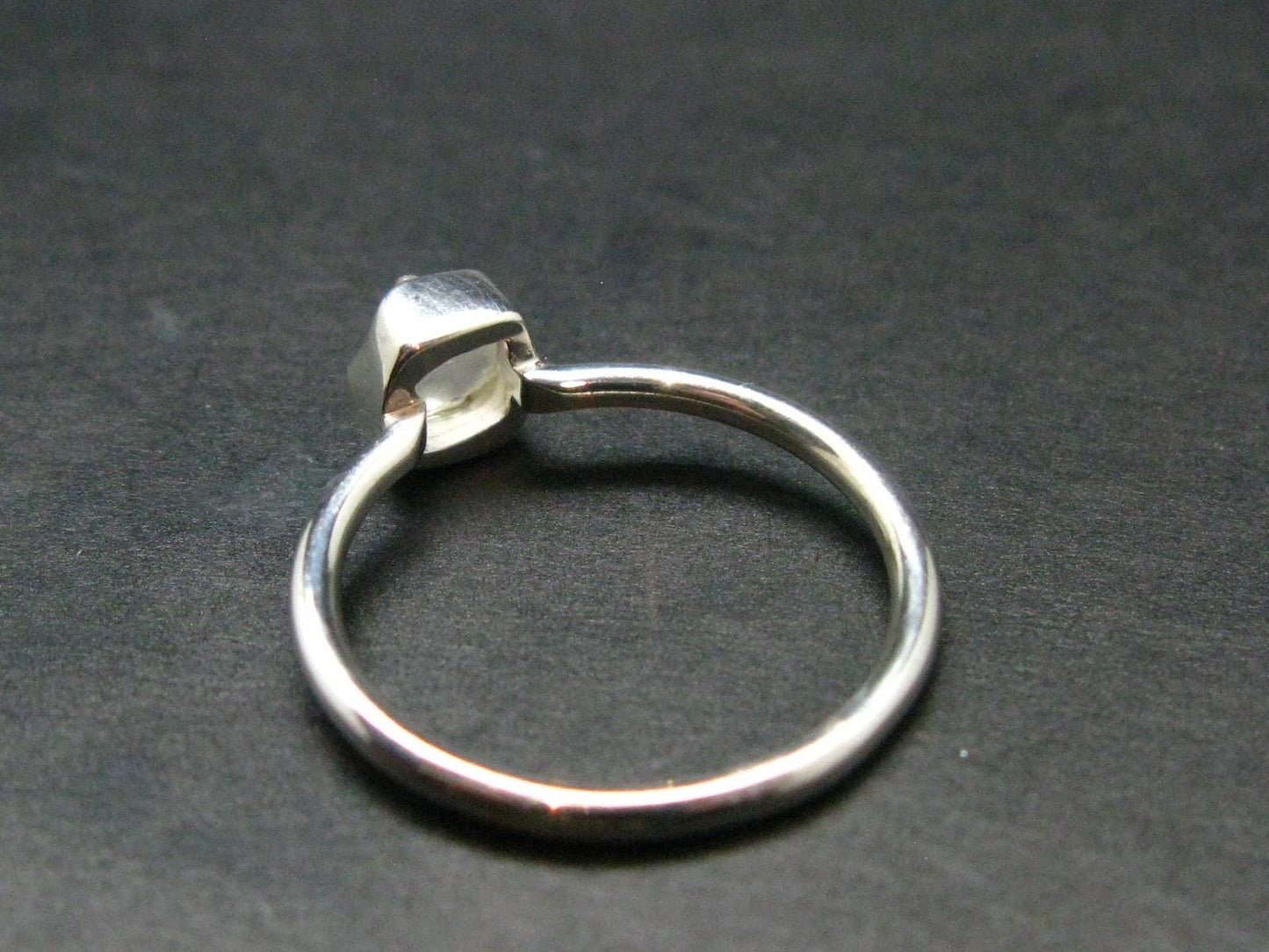 Phenakite Phenacite Crystal Silver Ring From Nigeria - Size 8 - 1.84 Grams