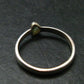 Cute Gem Moldavite Sterling Silver Ring From Czech Republic - Size 10.5 - 2.34 Grams