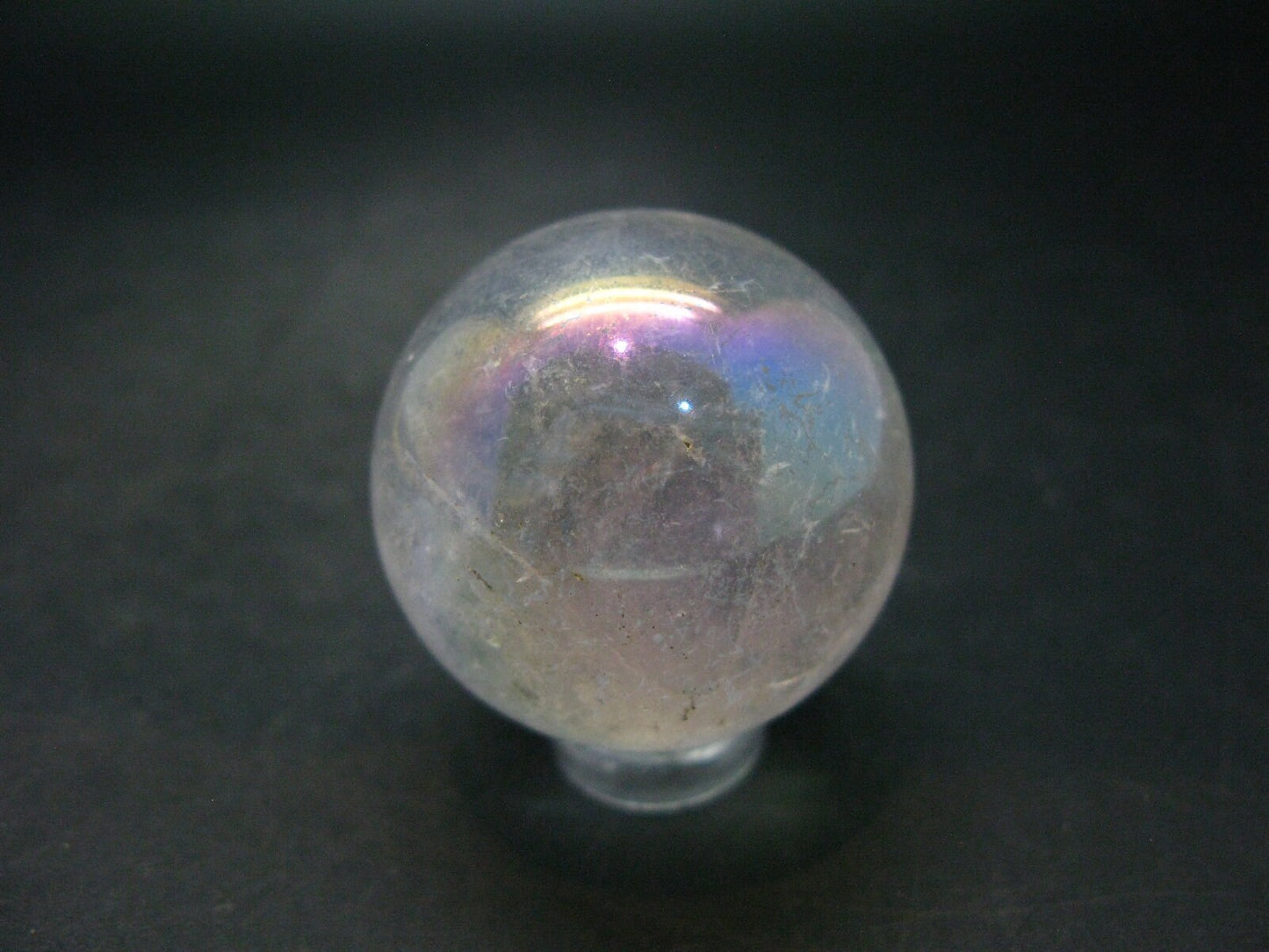 Beautiful Angel Aura Quartz Crystal Sphere Ball From Brazil - 1.4"