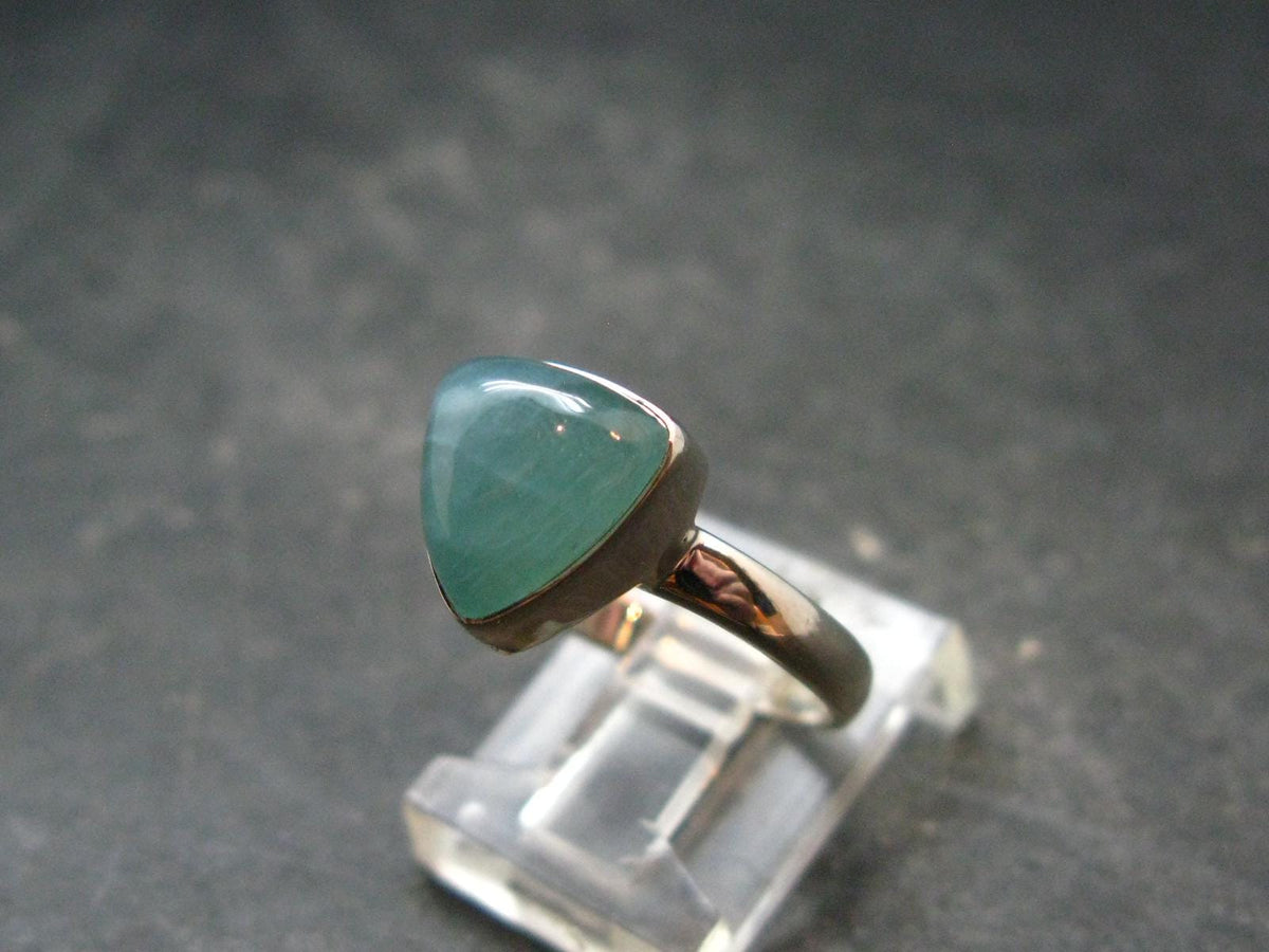 Extremely Rare Grandidierite Silver Ring From Madagascar - Size 7 - 2.71 Grams