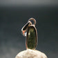Moldavite Tektite Silver Pendant from Czech Republic - 0.9" - 1.0 Grams