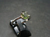 Moldavite Tektite Silver Ring from Czech Republic - Size 7 - 1.71 Grams