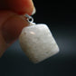 Clear Petalite Crystal Silver Pendant from Brazil - 0.9" - 3.63 Grams