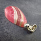 Rhodochrosite Sterling Silver Pendant from Alma Colorado - 1.7" - 9.65 Grams