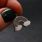 Muonionalusta Meteorite Pendant from Sweden - 0.7" - 1.89 Grams