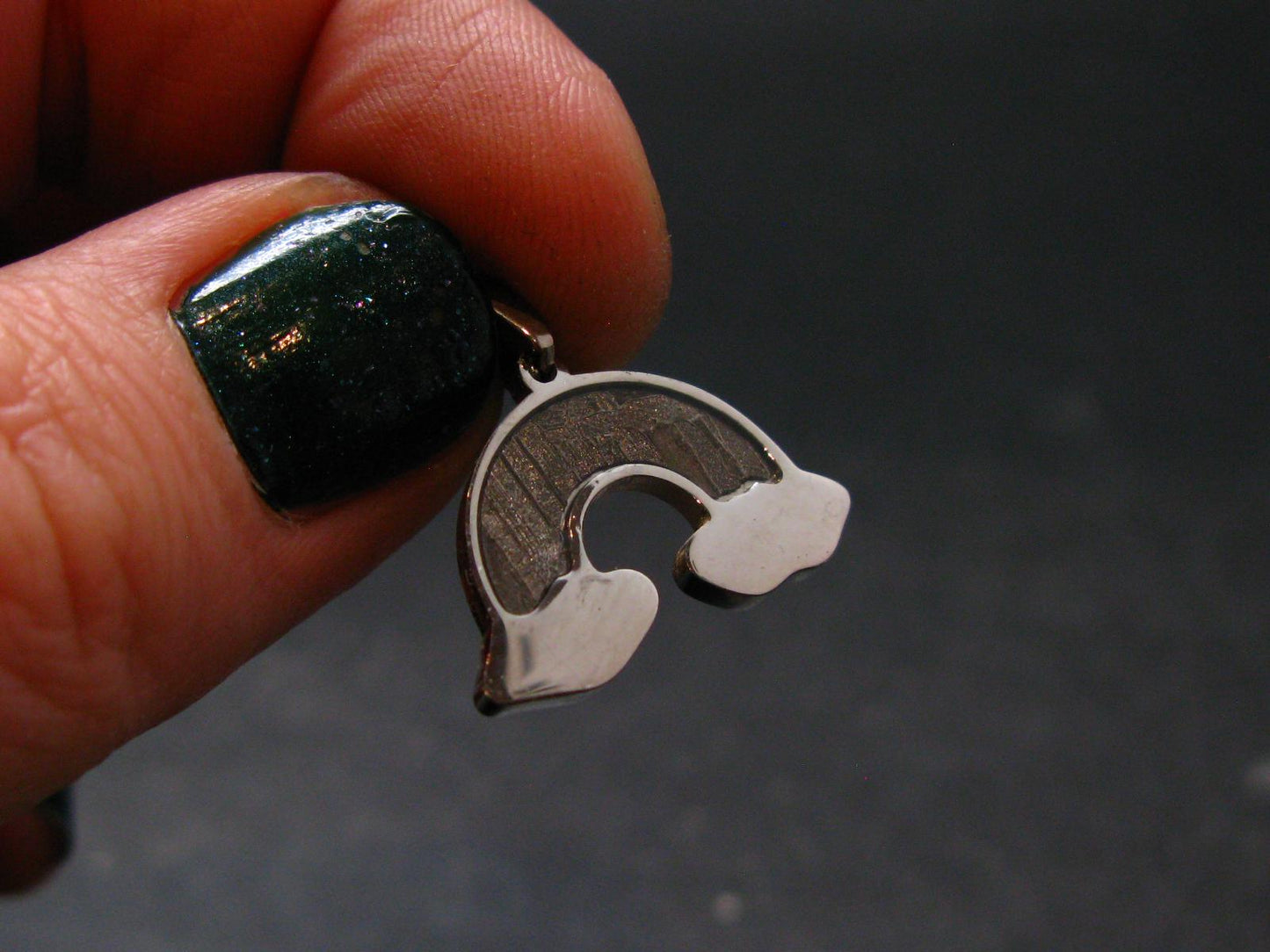 Muonionalusta Meteorite Pendant from Sweden - 0.7" - 1.89 Grams