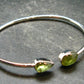 Titanite Sphene Sterling Silver Twister Bracelet - 5.22 Grams - Size Adjustable