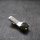 Moldavite Tektite Silver Pendant from Czech Republic - 0.7" - 1.70 Grams