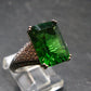 Helenite Gaia Stone Gem Sterling Silver Ring From Washington - Size 9 - 7.0 Carats