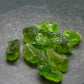 lot of 10 Peridot Olivine Crystals from Arizona, USA - 25.66 Grams