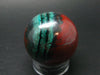 Crimson Cuprite w/ Chrysocola Sphere Ball from Mexico - 1.7" - 146.5 Grams