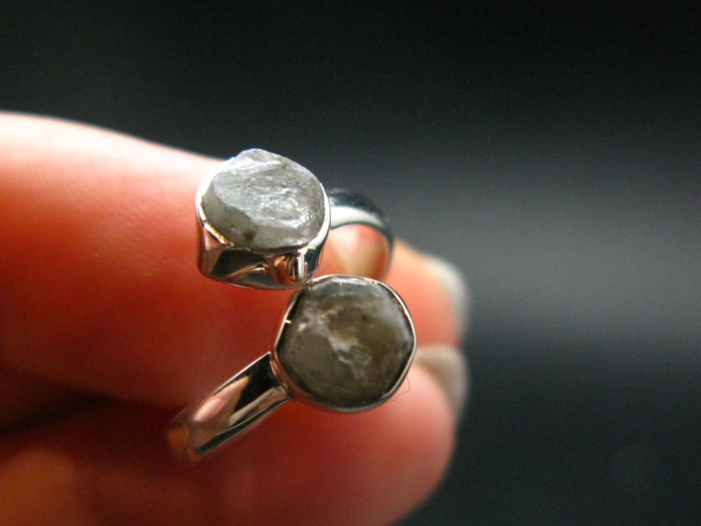 Phenakite Phenacite Crystal Silver Ring From Brazil - Size 5 - 2.09 Grams