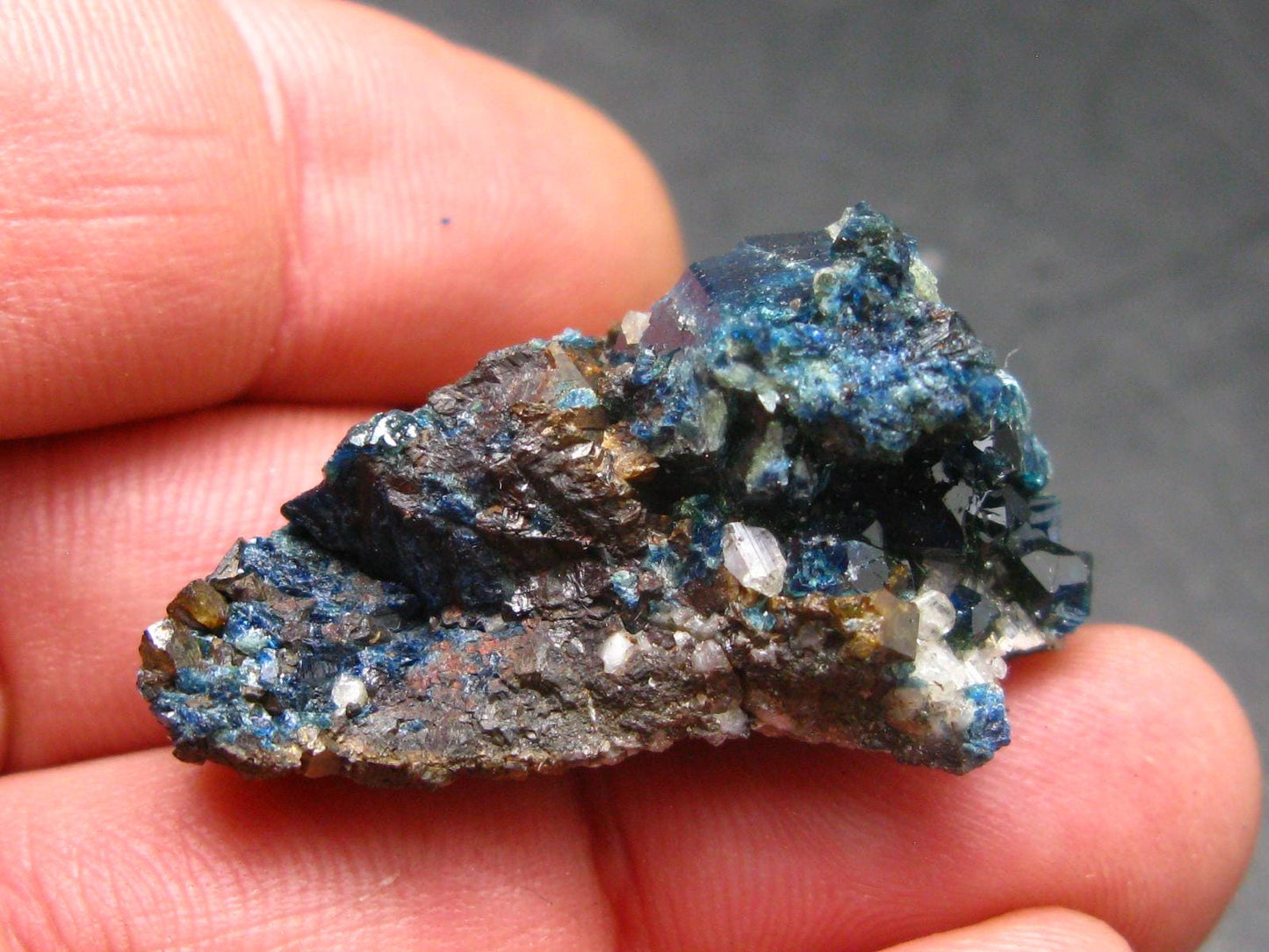 Lazulite & Siderite Cluster From Canada - 1.4" - 11.62 Grams