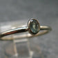 Genuine Alexandrite Gem Silver Ring From Russia - Size 8 - 1.50 Grams