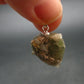 Green Apatite Crystal Silver Pendant From Portugal - 0.9" - 4.59 Grams
