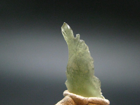 Moldavite Tektite Raw Piece from Czech Republic - 0.9" - 3.20 Carats - 0.64 Grams