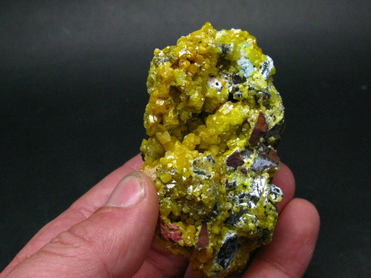 Nice Large Yellow Mimetite Cluster from Congo - 3.1"