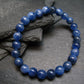 Blue Kyanite Genuine Bracelet ~ 7 Inches ~ 8mm Round Beads