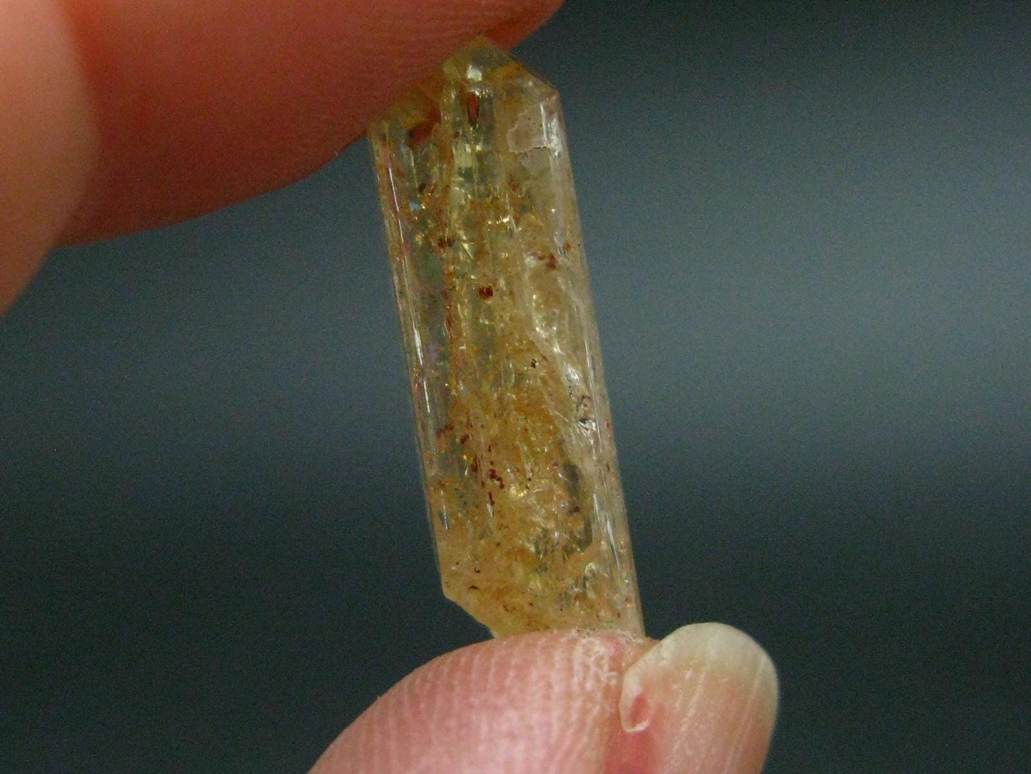 Imperial Topaz Crystal From Brazil - 0.8" - 2.16 Grams