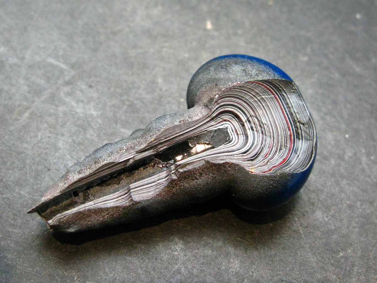 Very Cool Fordite "Detroit Motor City Agate" from Michigan - 1.9"- 9.29 Grams