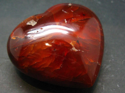 Carnelian Agate Heart From Madagascar - 2.2"