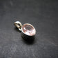Pink Beryl!! Amazing Natural Facetted Morganite Silver Pendant From Brazil - 0.6" - 1.76 Grams