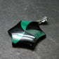 Queen of Green!! Genuine Vivid Vibrant Green Malachite Sterling Silver Pendant - 1.1" - 2.69 Grams
