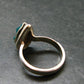 Emerald Green Dioptase Crystal Silver Ring from Congo - 4.53 Grams - Size 7