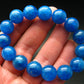 AAA Grade Neon Blue Apatite Genuine Bracelet ~ 7 Inches ~ 14mm Round Beads