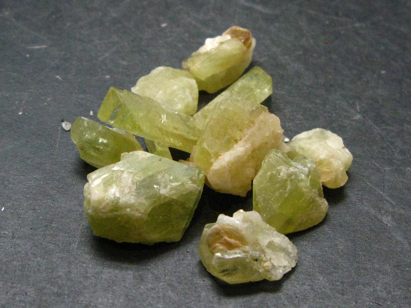 lot of 10 Brazilianite Crystals From Brazil - 21.78 Grams