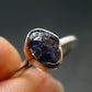 Benitoite Silver Ring From California - Size 6 - 1.84 Grams