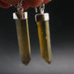Stunning Natural Unheated Citrine Crystal Earrings from Zambia - 9.64 Grams - 2.1"