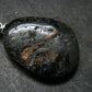 Very Rare Sterling Silver Nuumite Nuummite Pendant From Greenland - 1.4" - 8.84 Grams