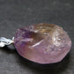 Stunning Natural Gem Ametrine Crystal Silver Pendant From Bolivia - 1.1" - 3.94 Grams