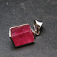 Rhodochrosite Sterling Silver Pendant From Alma Colorado - 0.9" - 3.12 Grams