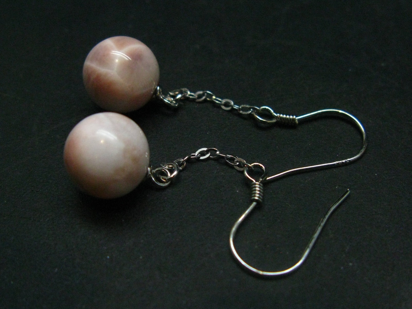 Natrolite Sterling Silver Earrings From Indonesia