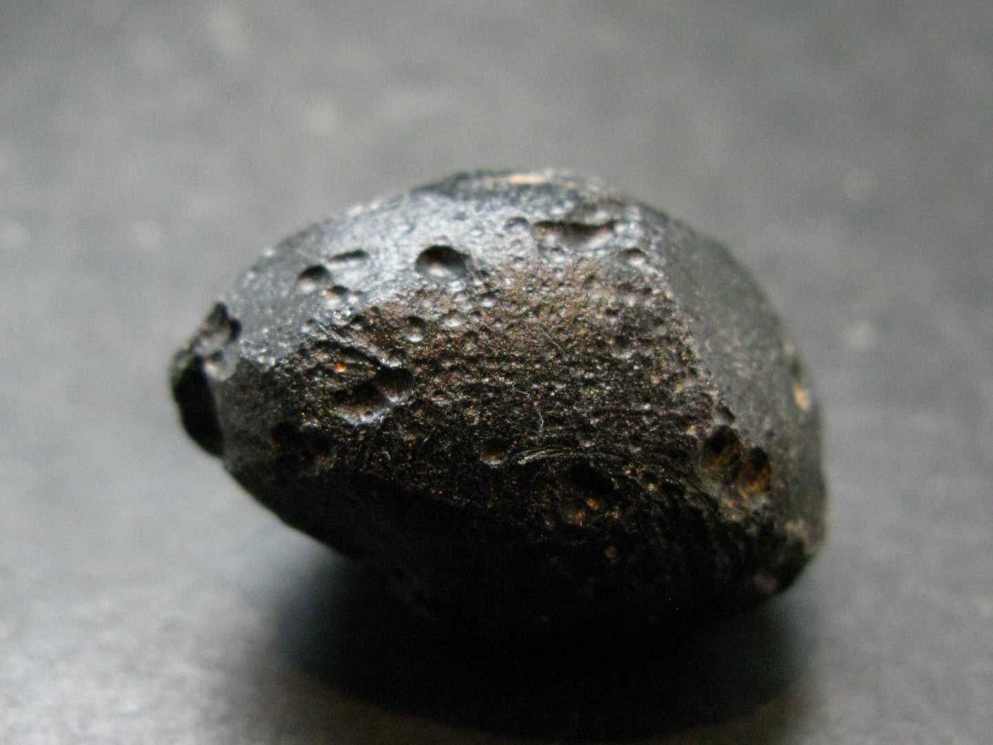 Rare Large Black Tibetan Tektite Raw Piece from Tibet - 1.2" - 20.54 Grams