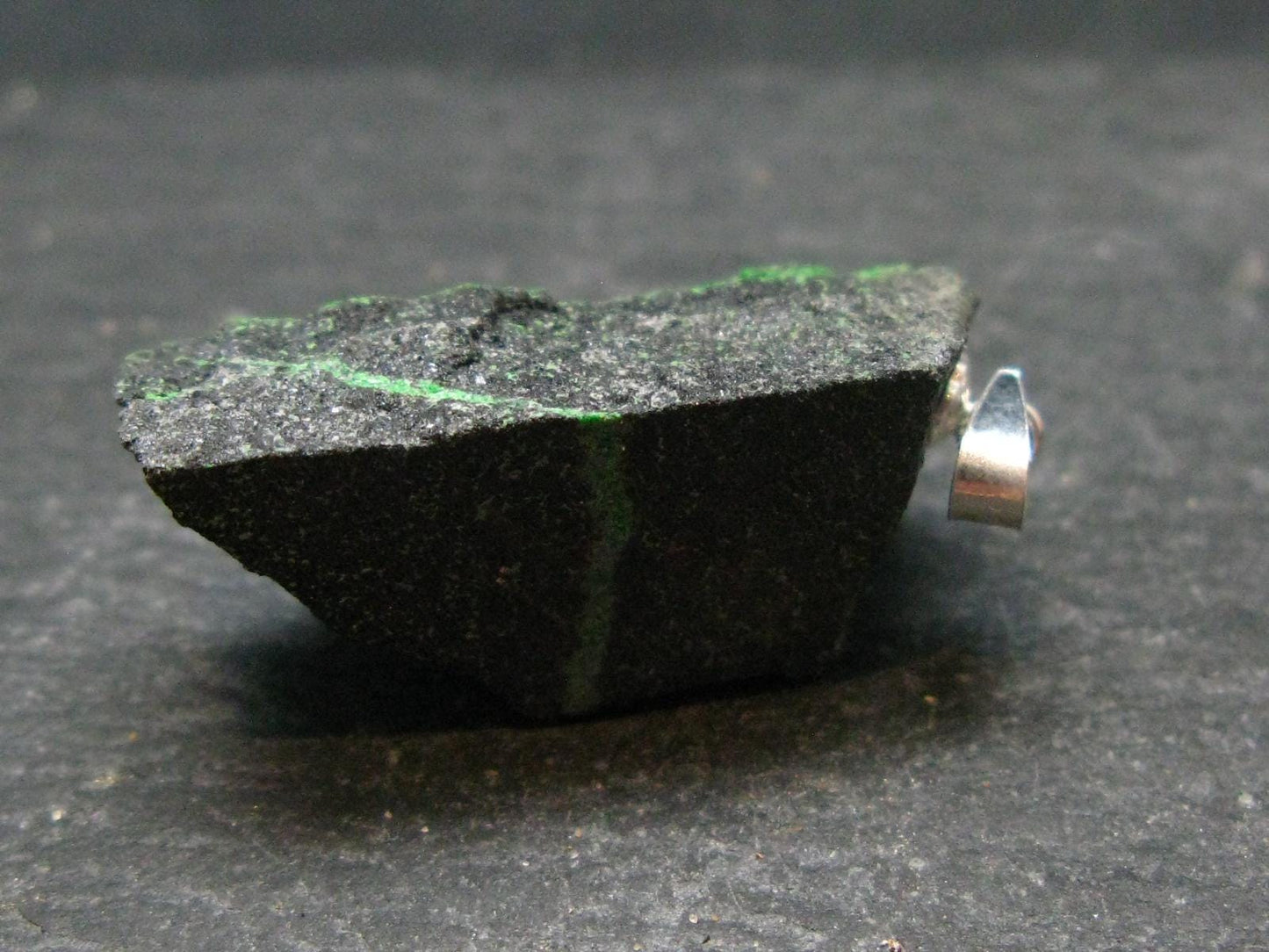 Uvarovite (Green Chromium Garnet) Cluster Silver Pendant From Russia - 1.3" - 9.43 Grams