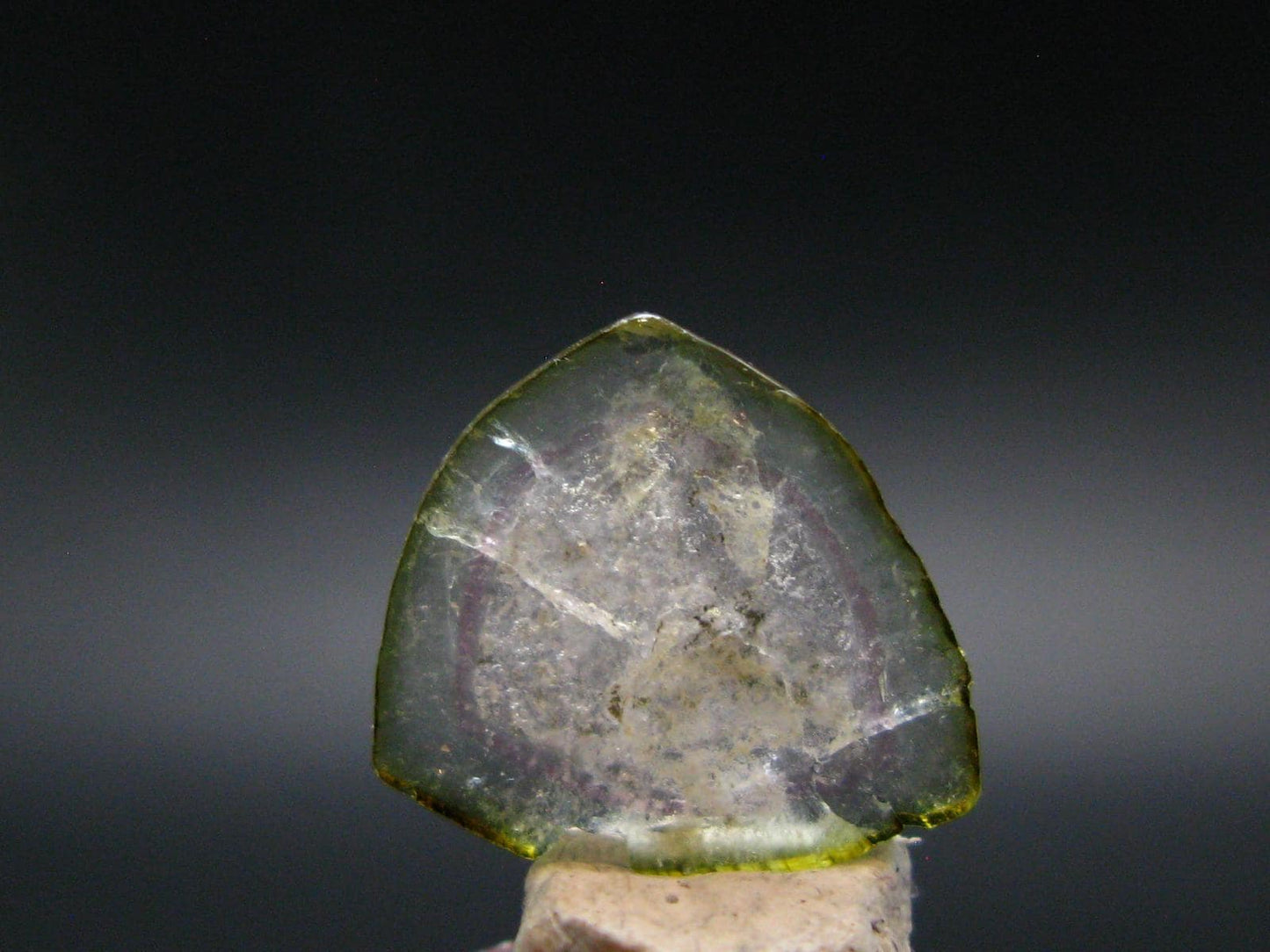 Rare Watermelon Tourmaline Crystal Slice From Brazil - 4.05 Carats