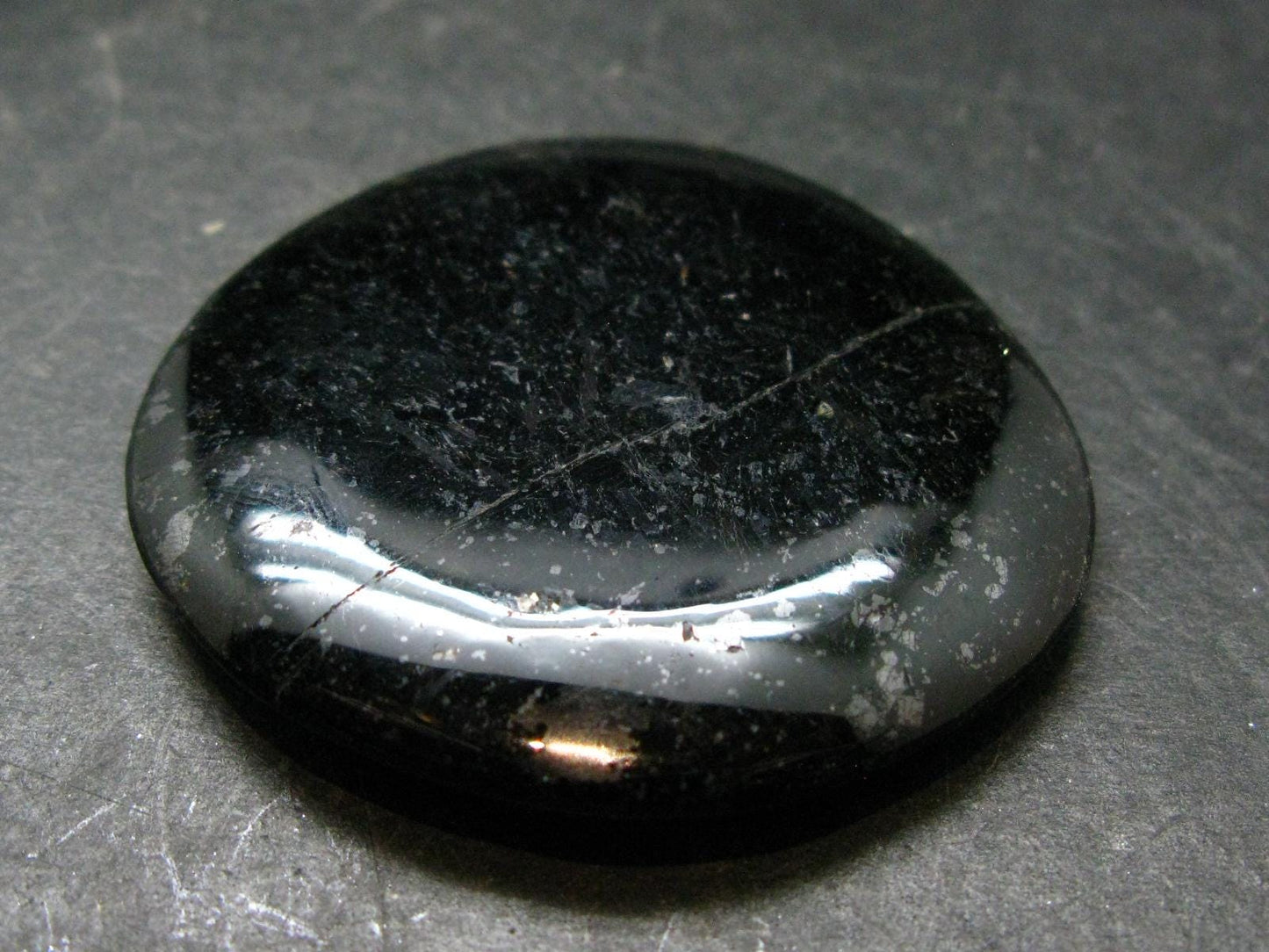 Rare Nuumite Nuummite Tumbled Stone From Greenland -36.68 Grams - 1.9"
