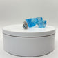 Sky Blue Topaz Infinity Halo Pendant in Sterling Silver - 2.02 Grams