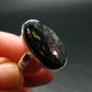 Very Rare Nuumite Nuummite Sterling Silver Plated Ring from Greenland - 7.22 Grams - Size 11