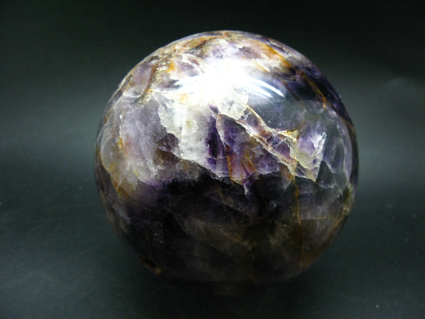 Rare Auralite Super 23 Large Sphere Ball Amethyst From Canada - 4.9" - 2530 Grams