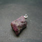Rare Ruby Crystal Silver Pendant from India - 2.9"